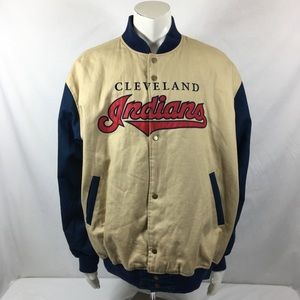 Vintage men’s Indians baseball varsity jacket wool
